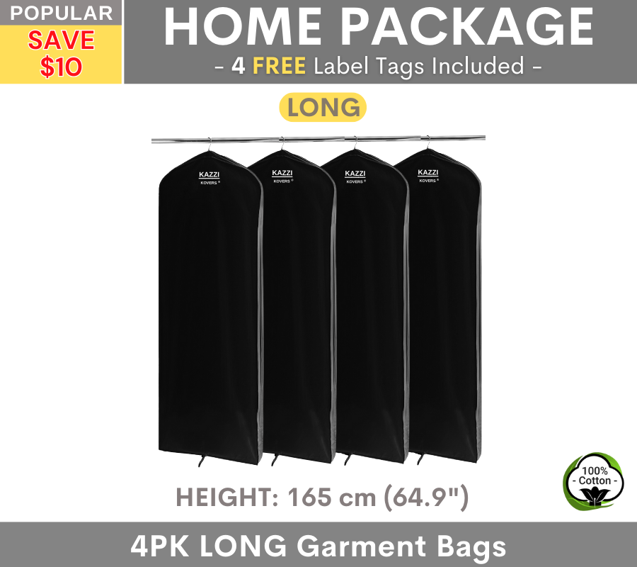 4PK Home Package | Long Garment Bags