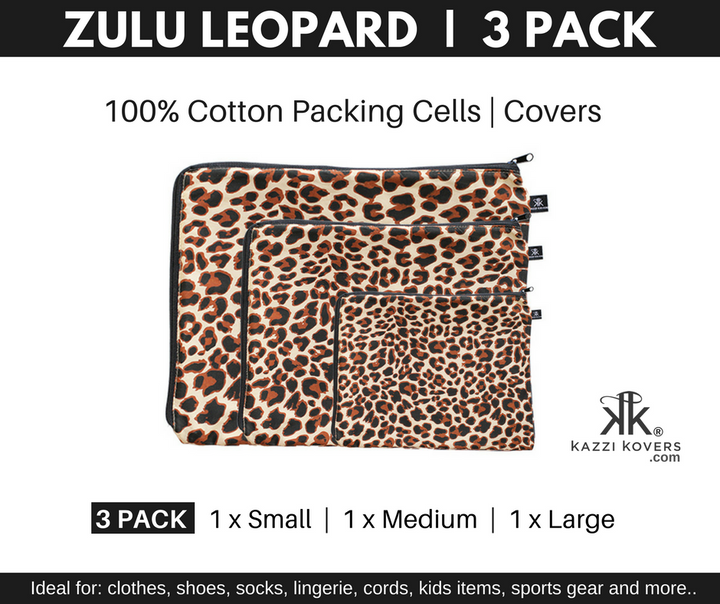 3 Pack Animal Print Bag | Small Medium Large