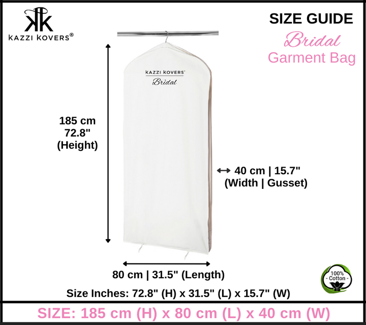 Size Guide | Bridal Garment Bag