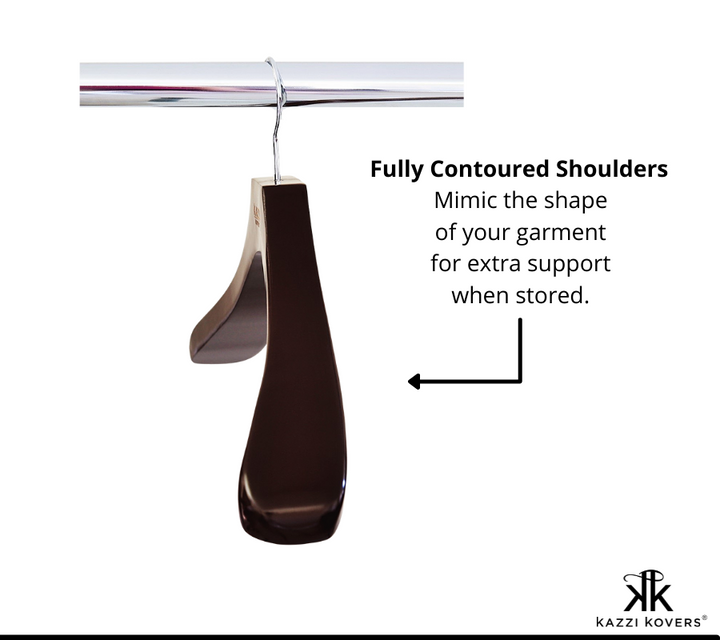 Fully contoured shoulders help maintain garment shape and provide extra support
