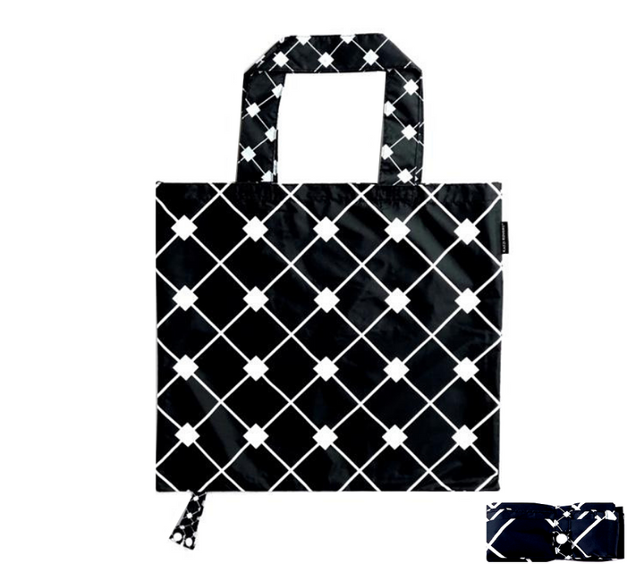 Folded and unfolded diamond shopping bag