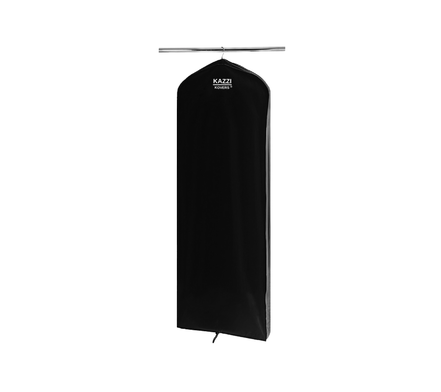 Black Garment Bag. For long coat storage and lengthy garments
