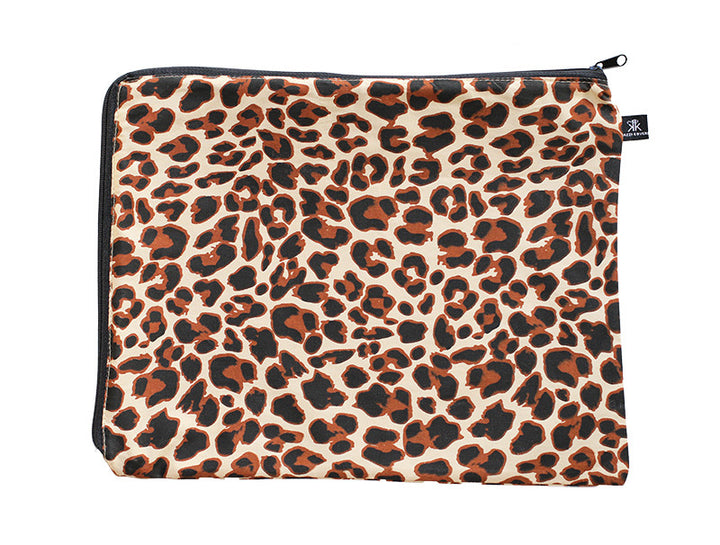 Luggage packing cell in leopard print