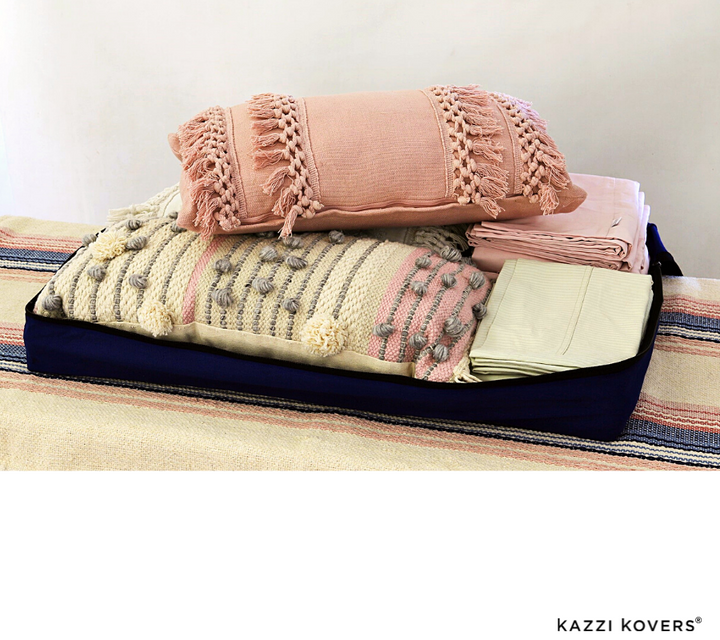 Storage Bags - 2 x Large - Navy Blue