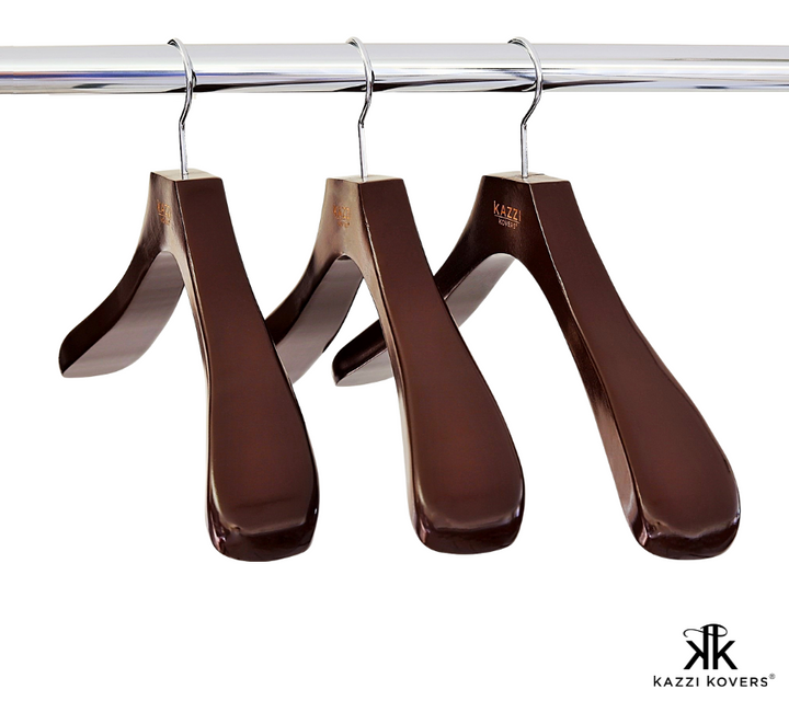 Classy straight cut neckline | Walnut Coat Hanger