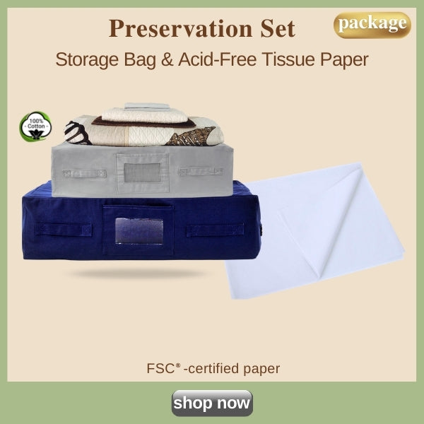 Preservation Set | Storage Bag + Acid-Free Tissue Paper | Kazzi Kovers
