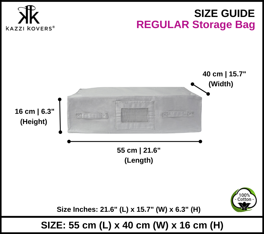 Regular Storage Bag | Size Guide