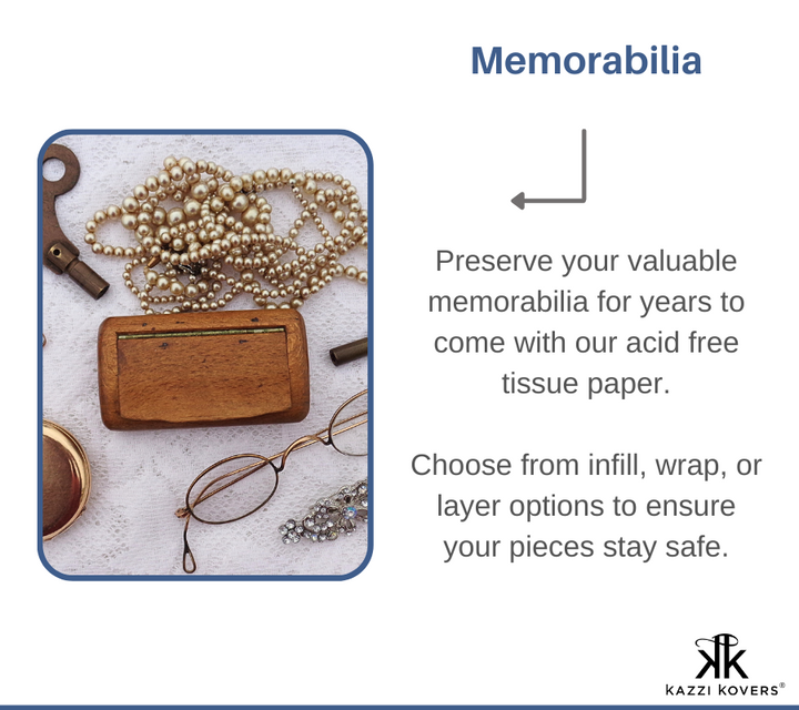 Safeguard cherished memorabilia. Layer, wrap or infill your pieces for lasting memories