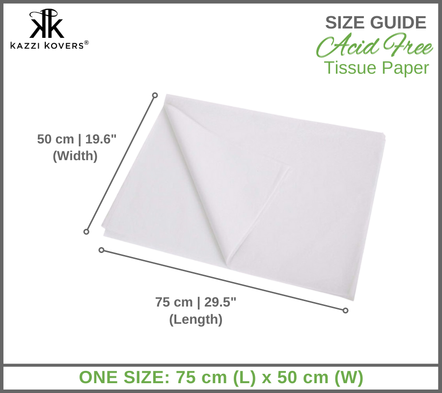 Acid Free Tissue Paper | Size Guide