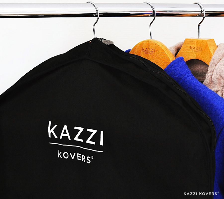 Large (long) Black Kazzi Kovers Garment Bag | 100% Cotton