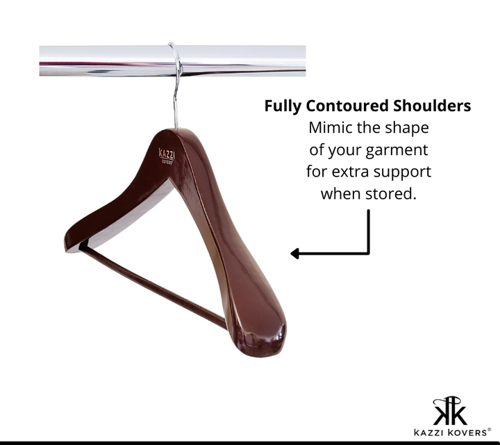 Fully contoured shoulders for extra garment support | Kazzi Kovers