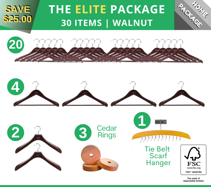 The ELITE Package | Walnut Wood Grain | 30 Items