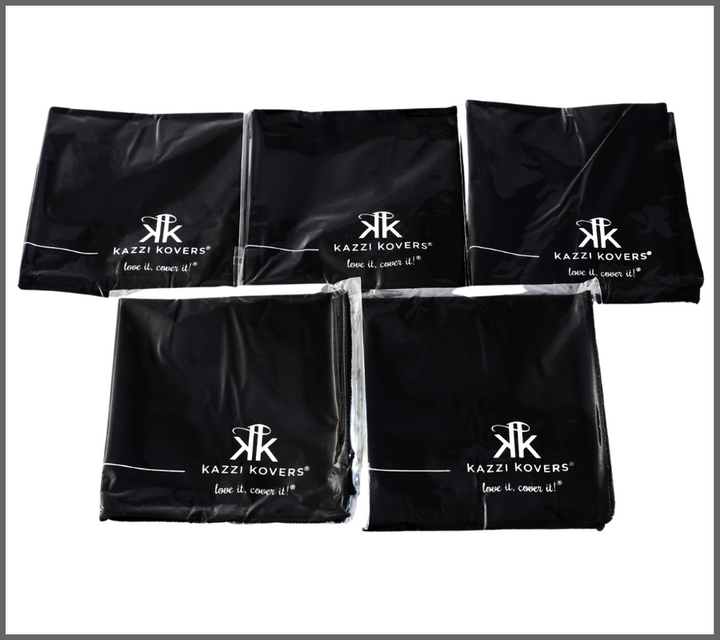 Kazzi Kovers printed logo on eyeglasses cleaning cloths