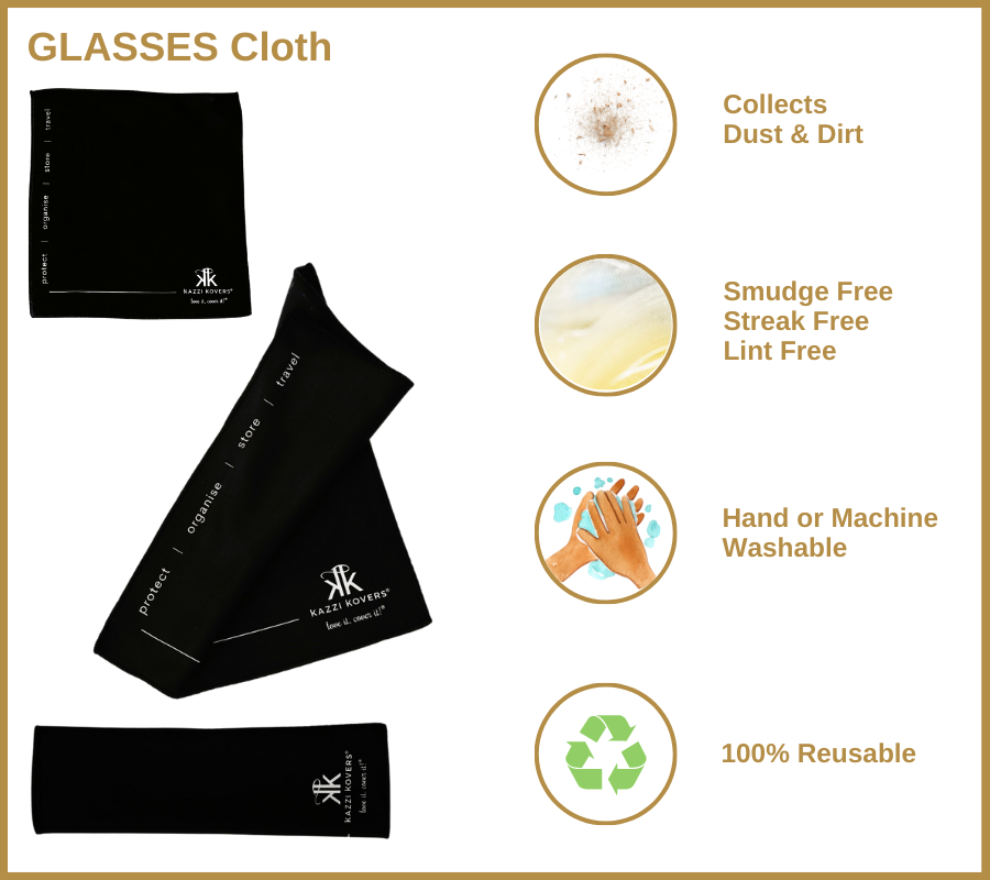 Glasses Cloth Features and Details | Kazzi Kovers