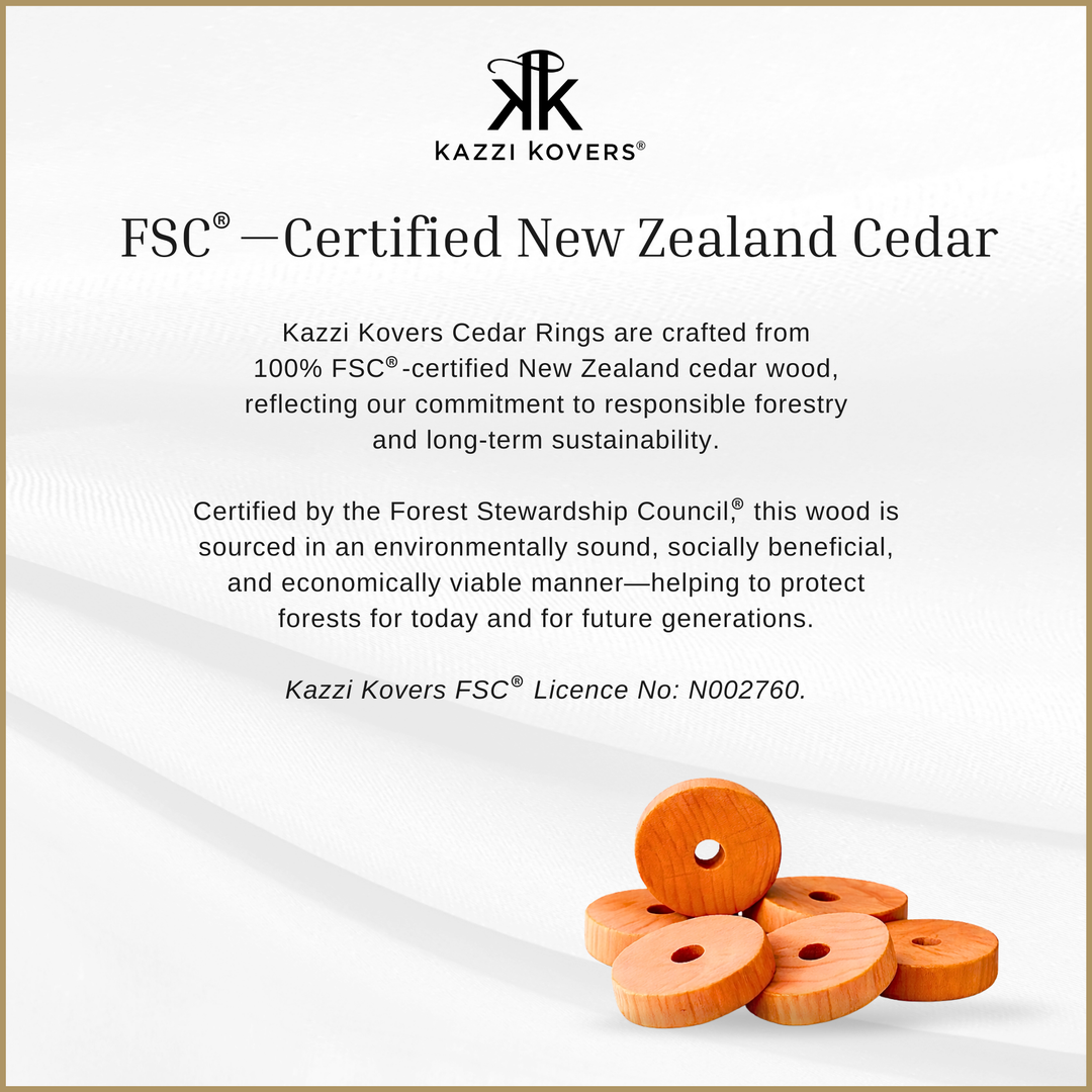 Kazzi Kovers FSC® Certified New Zealand Cedar Rings | Kazzi Kovers