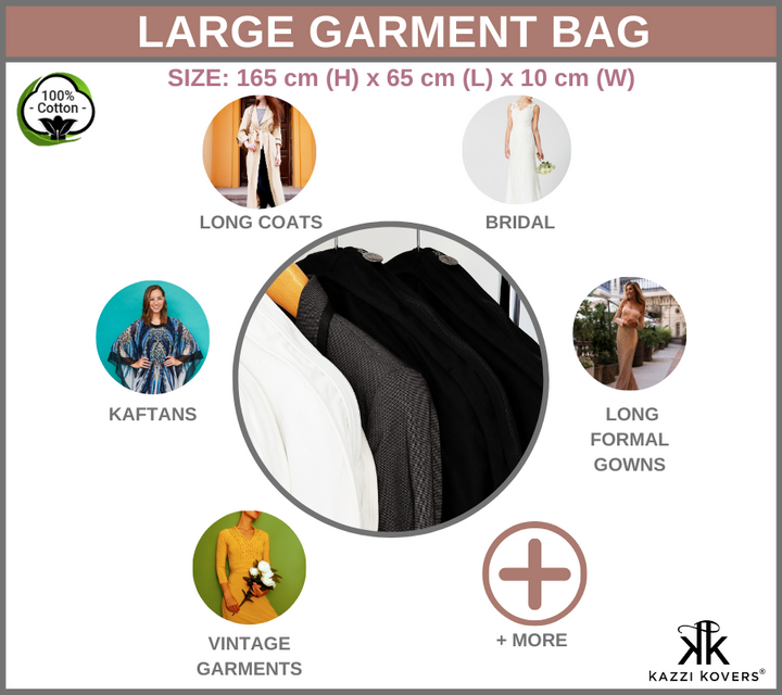 Large Garment Bag Uses Guide | Kazzi Kovers