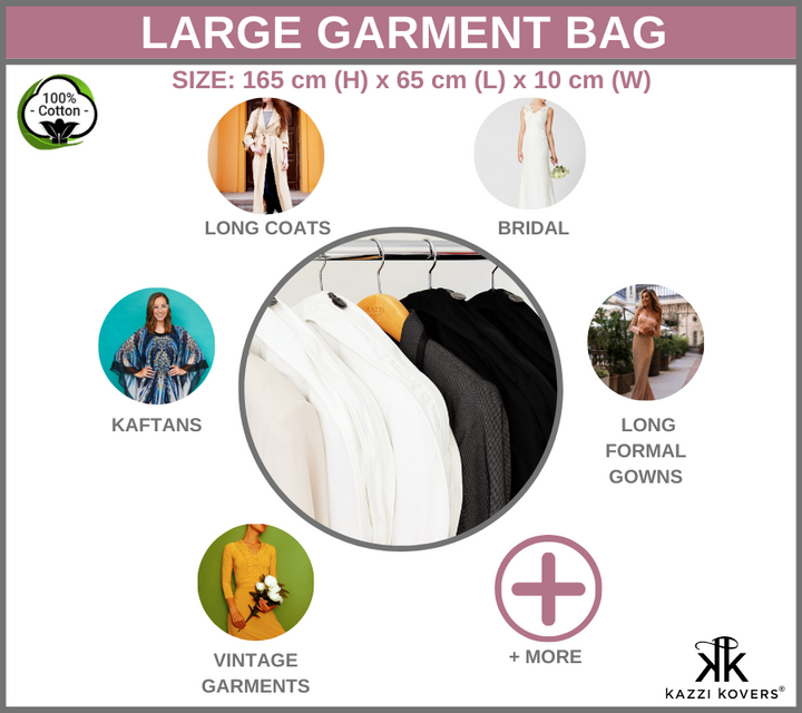 Large Garment Bag Uses Guide | Kazzi Kovers