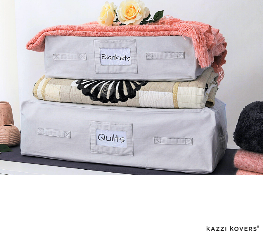 Safeguard your handmade quilts and blankets long term in 100% cotton storage bags