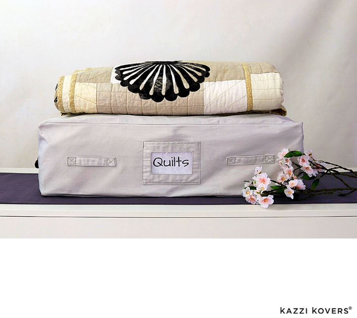 Kazzi Kovers 100% cotton quilt storage bag for preservation and archival purposes