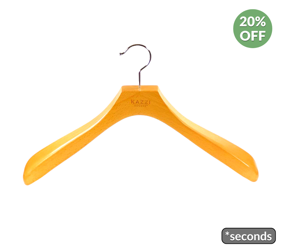 Natural Wood Coat Hanger | Kazzi Kovers