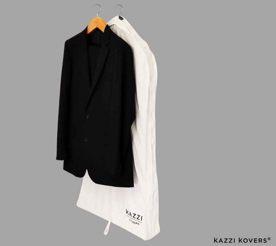 Kazzi Kovers best suit bag for storing your suits, jackets, blazers, pants and more