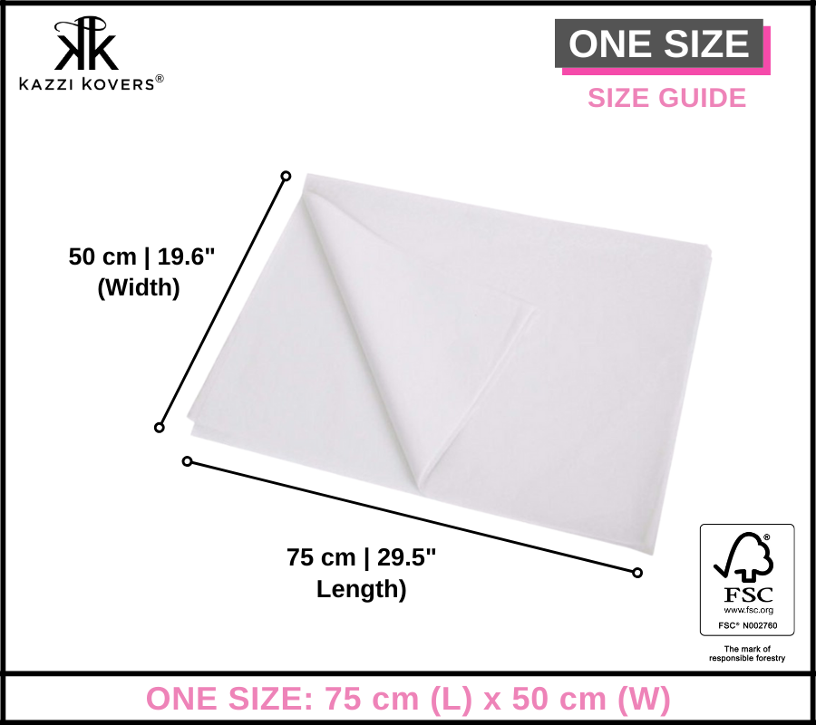 Acid Free Tissue Paper | Size Guide