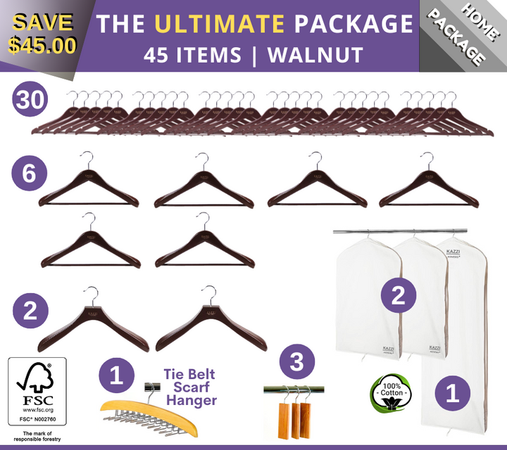 The ULTIMATE Package | Walnut Wood Grain | 45 Items