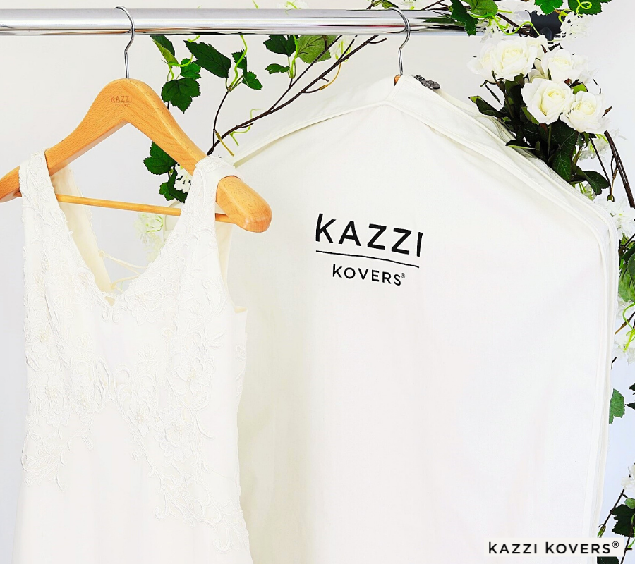 Wedding dress garment cover to protect the piece that will last a lifetime | Kazzi Kovers