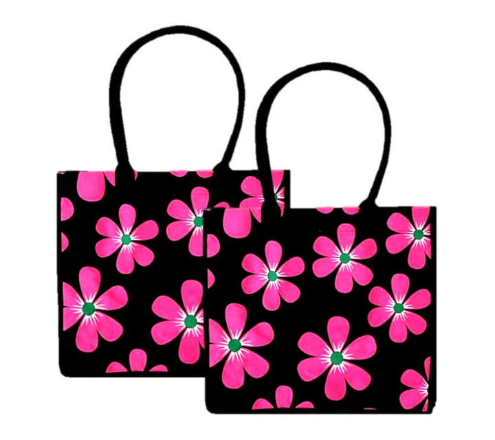 2 Pack Fresh Floral Shopping Bags | 100% Cotton