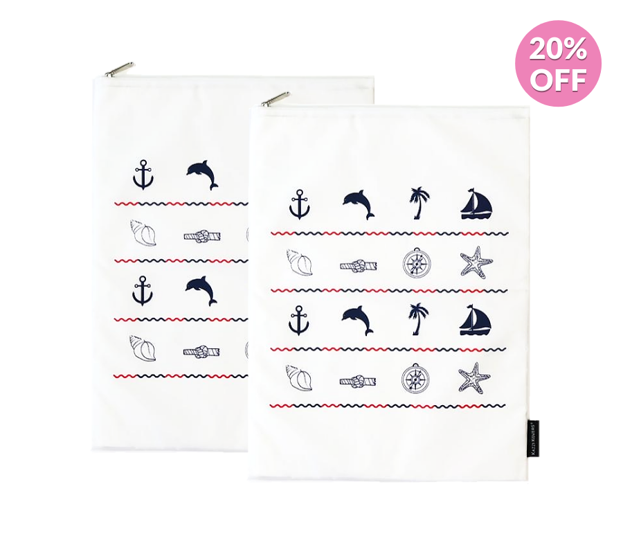 Washing Bags | Nautical Print