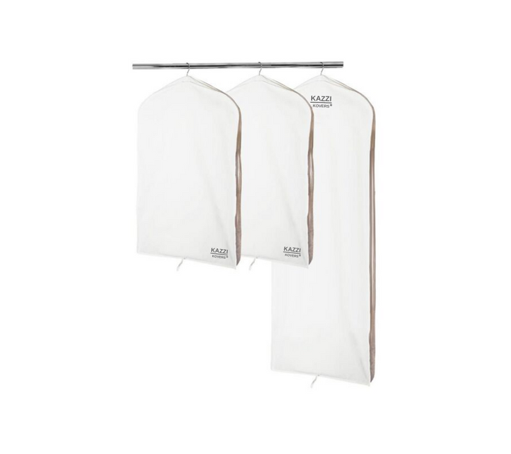 2 x Regular + 1 x Large Garment Bags | 100% Cotton