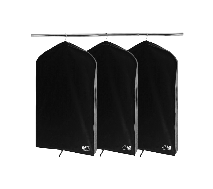 Classic black and white garment bags | Kazzi Kovers®