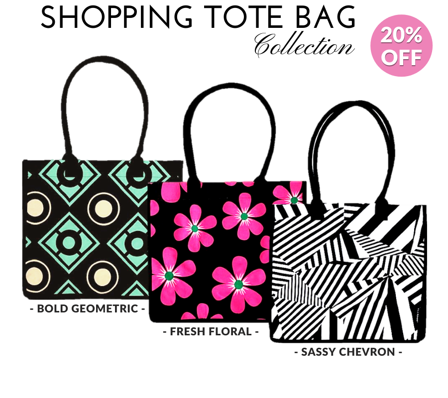 Kazzi Kovers Shopping Tote Bags | 3 Pack Collection