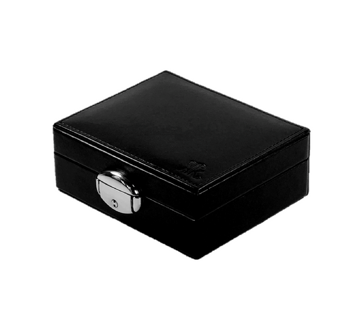 Kazzi Kovers black travel jewellery box | Side view