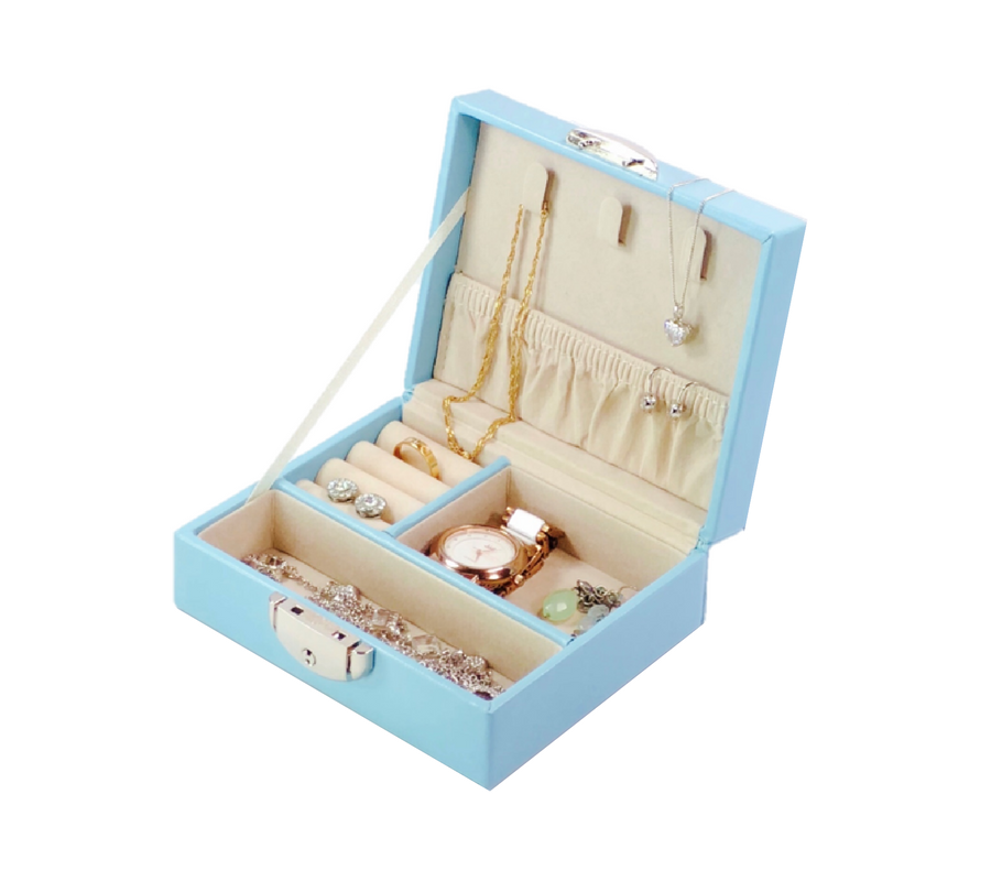 Blue jewellery box