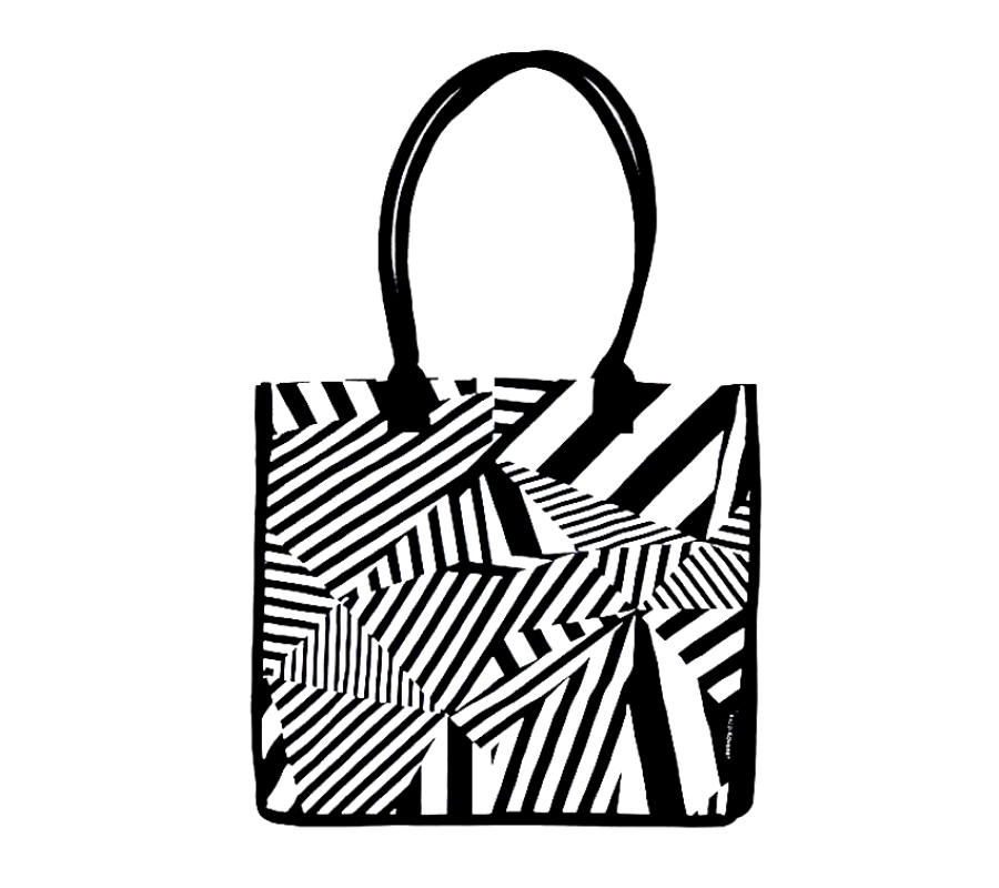 Sassy Chevron Shopping Bag | 100% Cotton