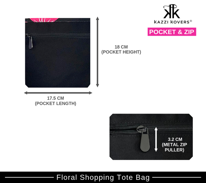 Fresh Floral Size Chart | Pocket and Zip