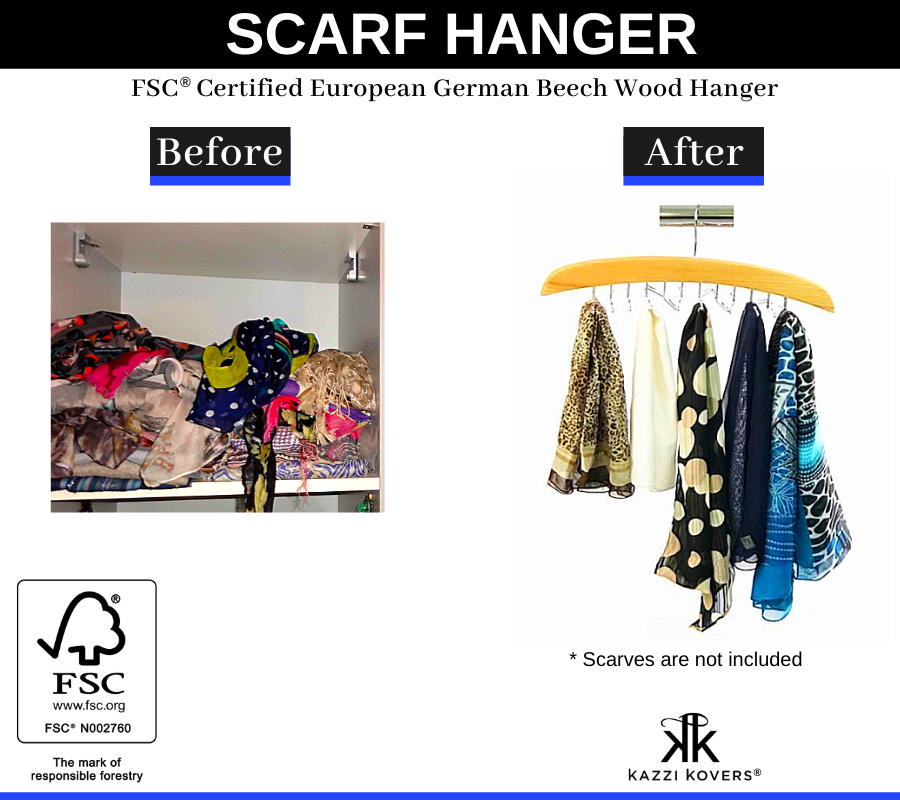 Scarf Storage Organiser | Before and After