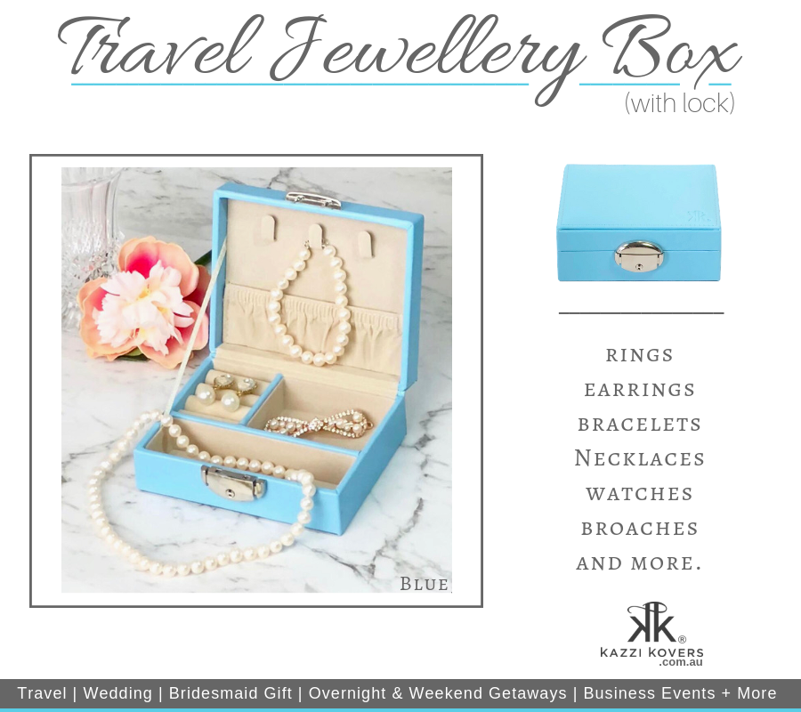 Jewellery storage box for home and travel purposes