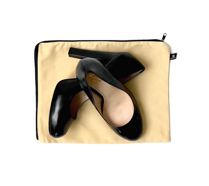 Beige shoe bag | 100% cotton