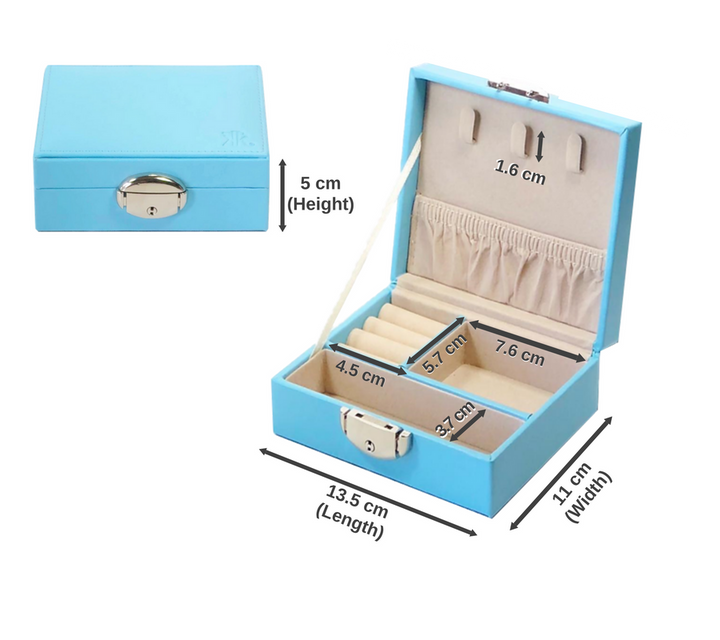 Kazzi Kovers Jewellery Box Size Chart | Blue