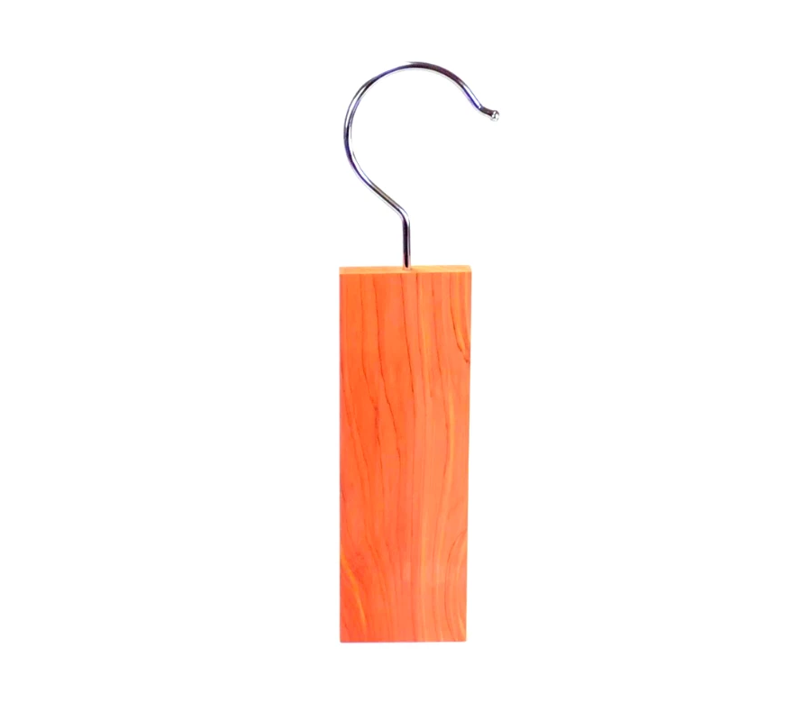 New Zealand Cedar Wood Hanging Block | Front View