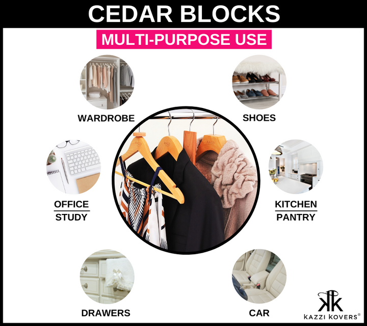 Multi purpose uses guide for cedar blocks | Kazzi Kovers