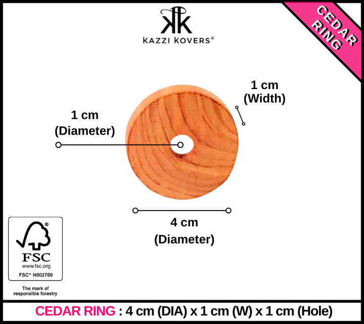 Cedar Ring Size Chart | Kazzi Kovers