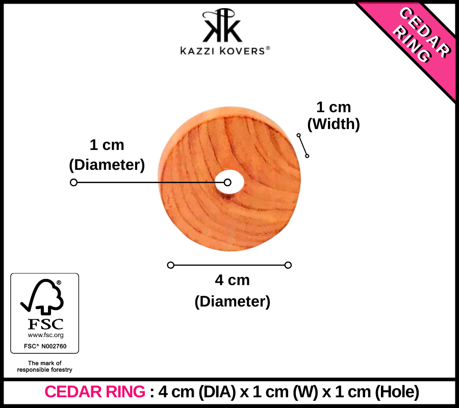 Size Chart | Kazzi Kovers Cedar Rings