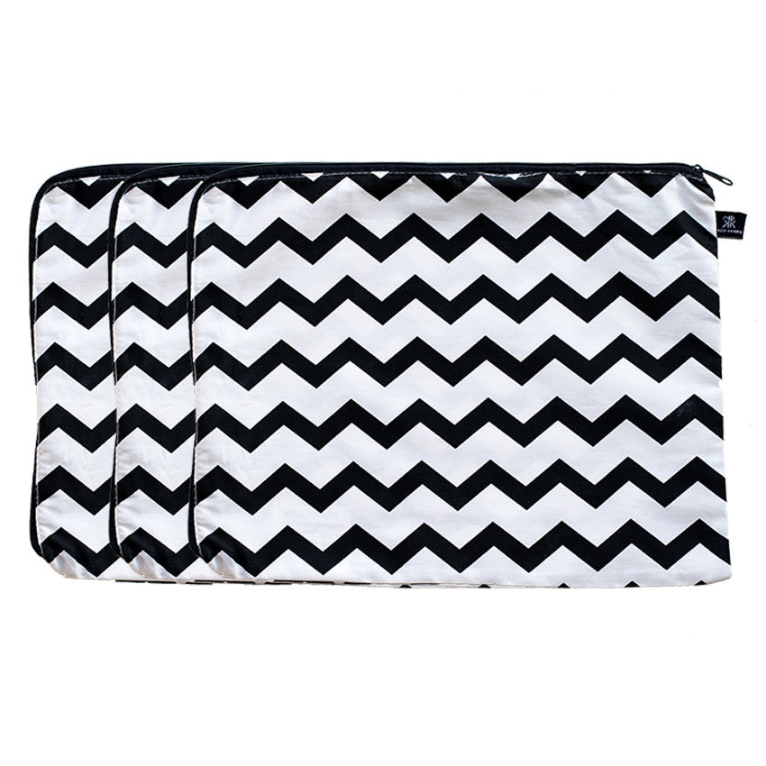 Sassy chevron print cotton bags