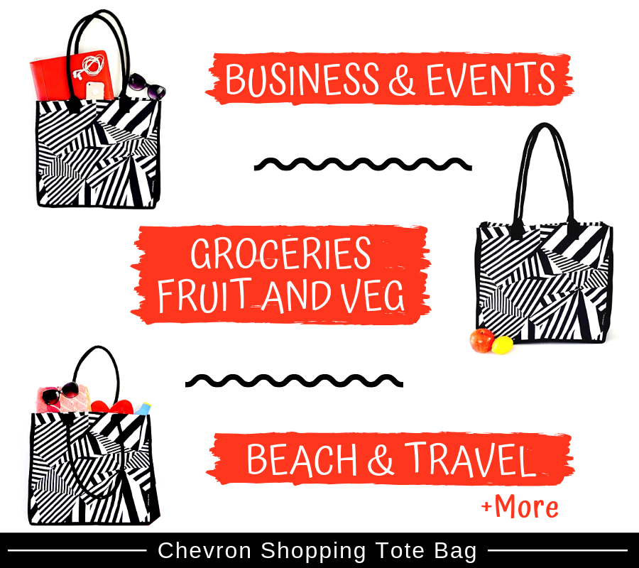 Chevron shopping bags and their fun uses