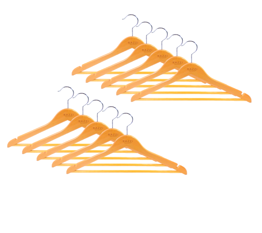 Clothes Hanger Natural European Beech Wood | 10 Pack