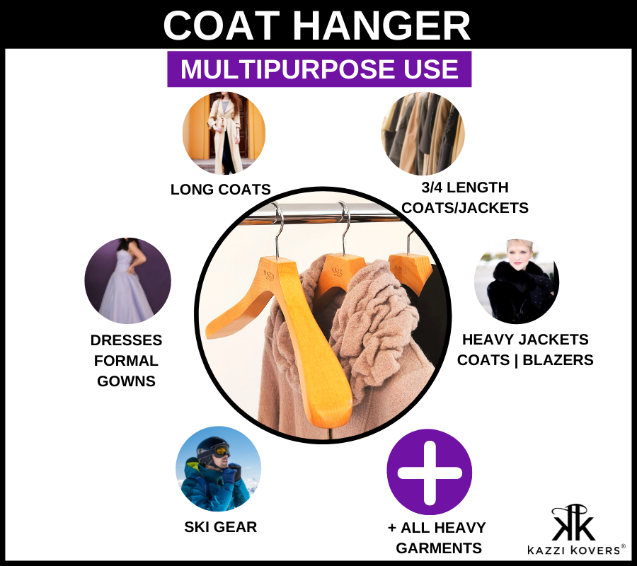 Uses for wood coat hangers | Kazzi Kovers