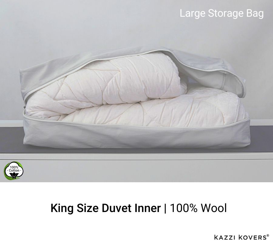 Super spacious large storage bag to store your duvets and seasonal manchester